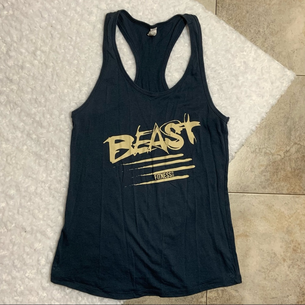 Fitness Tee Co “Beast” Racerback Workout Tank